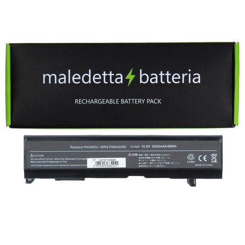Batteria nera per - per, toshiba